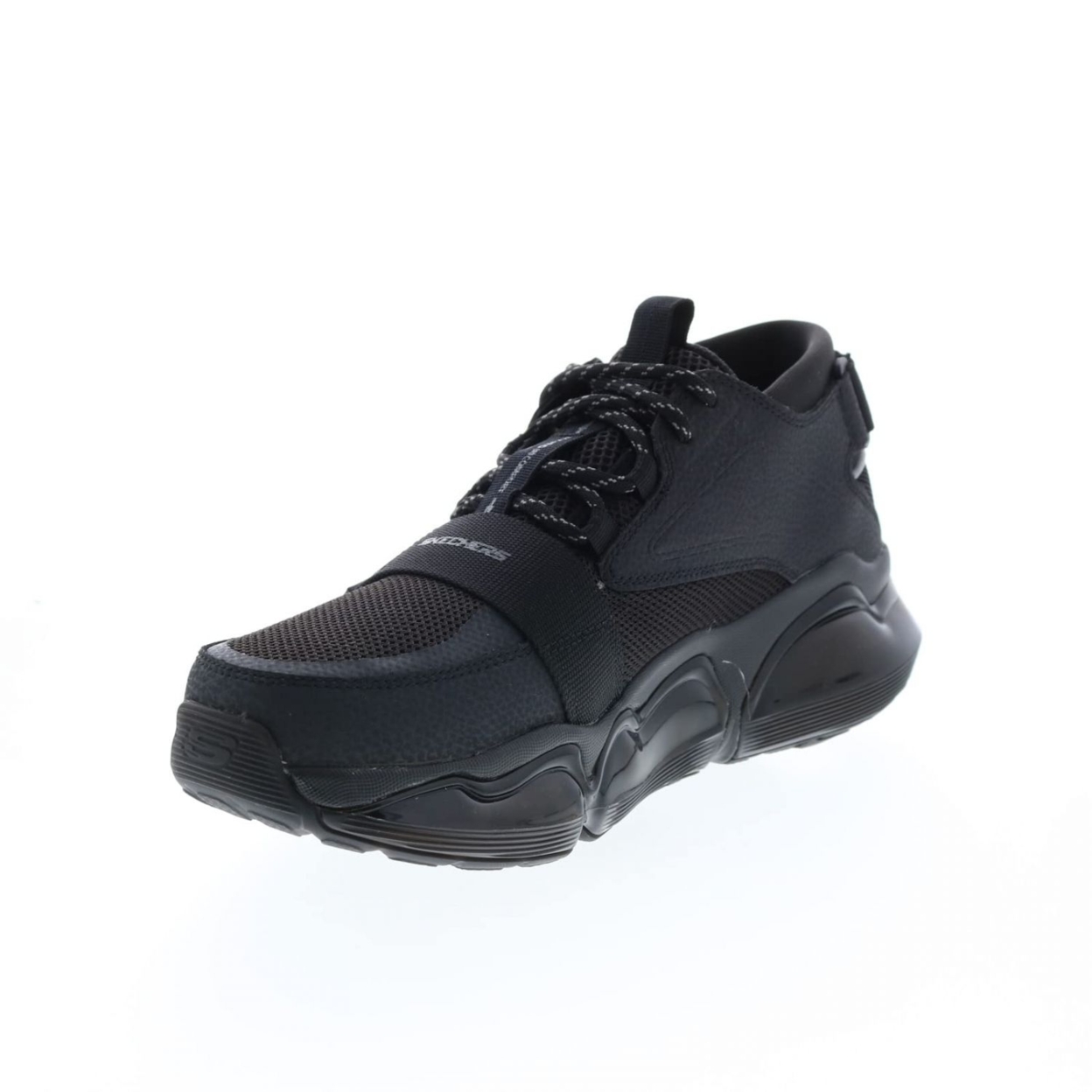 Skechers Mens Air Cushioning Mega Lifestyle Sneakers Shoes BLACK - BLACK, 10