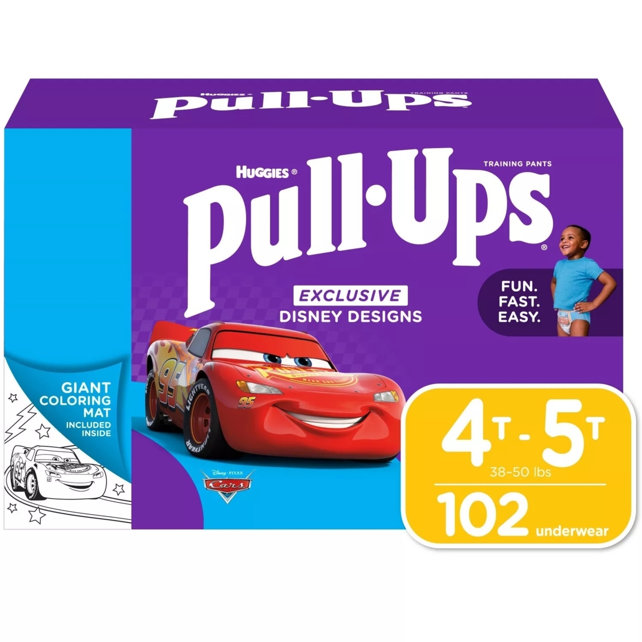 Huggies Pull-Ups Training Pants For Boys, 4T-5T 38-50 Pounds (102 Count)