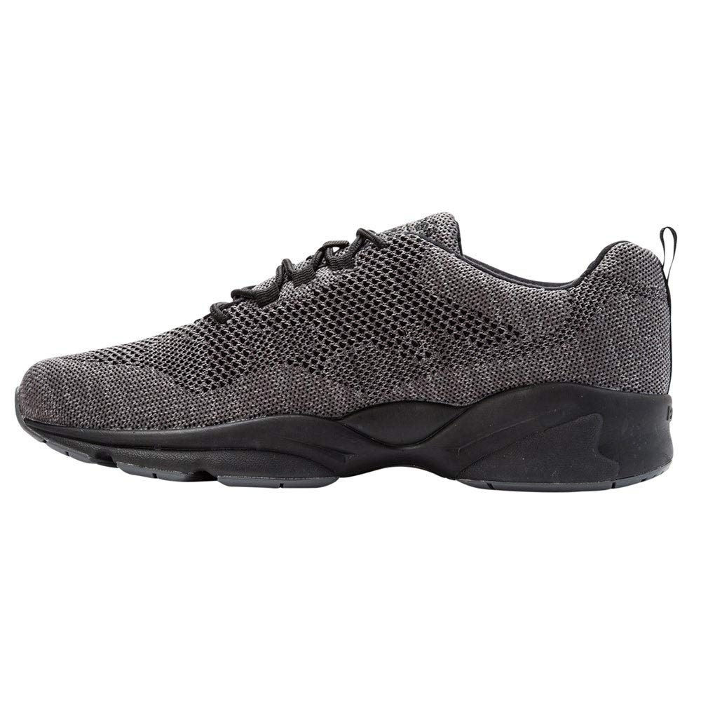 Propet Men's Stability Fly Walking Shoe Dark Grey/Light Grey - MAA032MGG Dk Grey/Lt Grey - Dk Grey/Lt Grey, 12-3E
