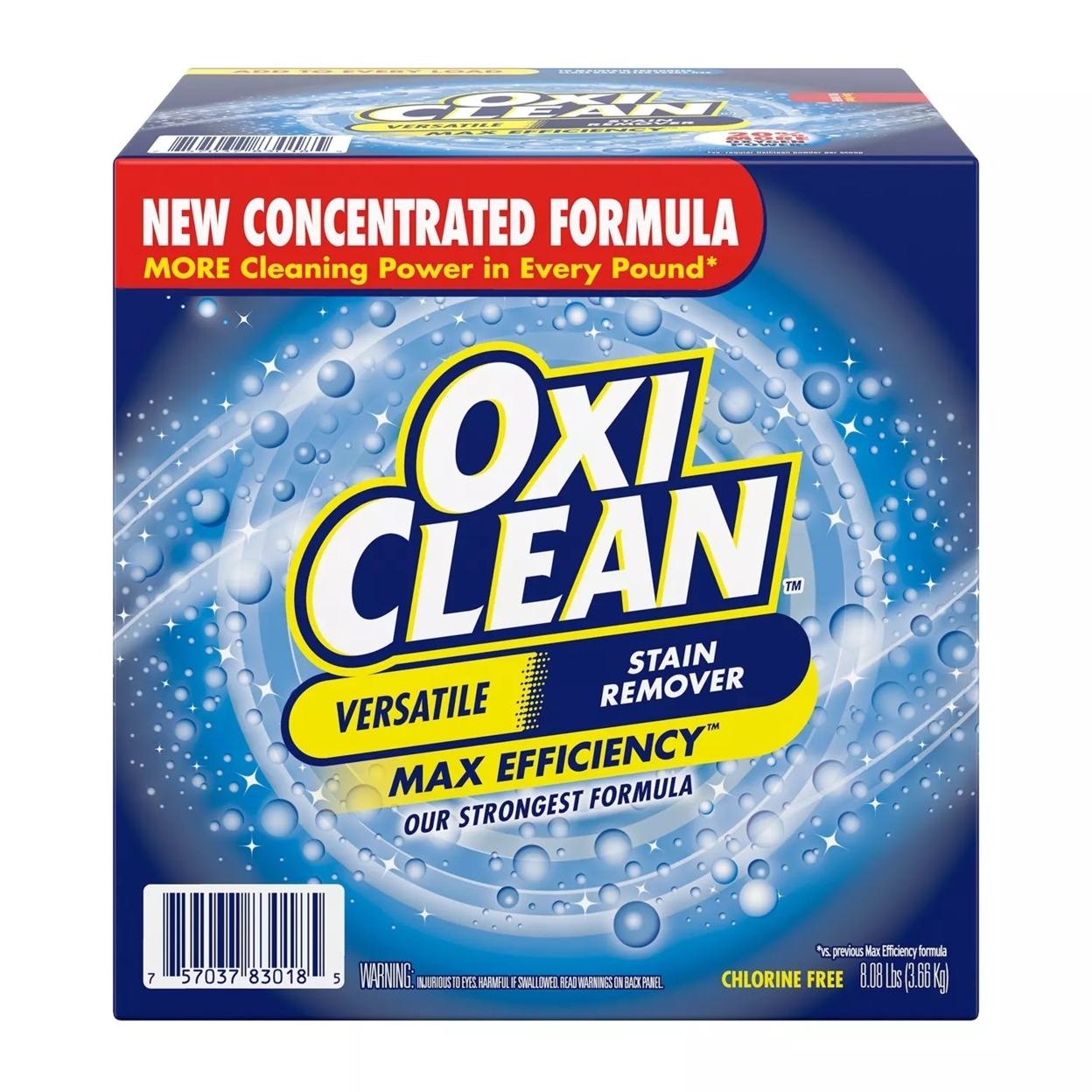 OxiClean Max Efficiency Versatile Stain Remover Powder (8.08 Pounds)