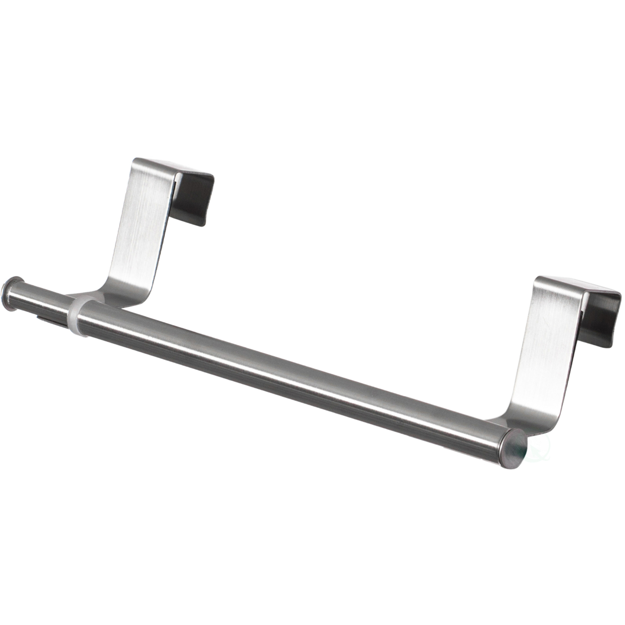 Chrome Over The Door Extendable Towel Holder Rack For The Kitchen, Vanity, And Bathroom