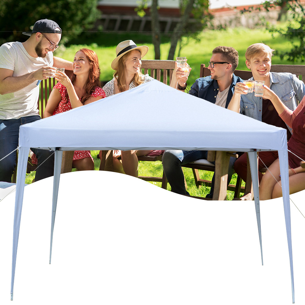 3 x 3 Practical Waterproof Right-Angle Folding Tent White
