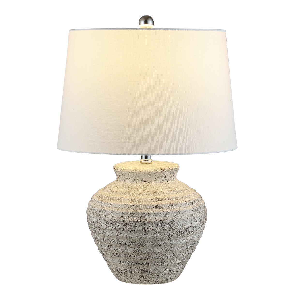 SAFAVIEH Ledger 22.5 Table Lamp , Light Grey ,
