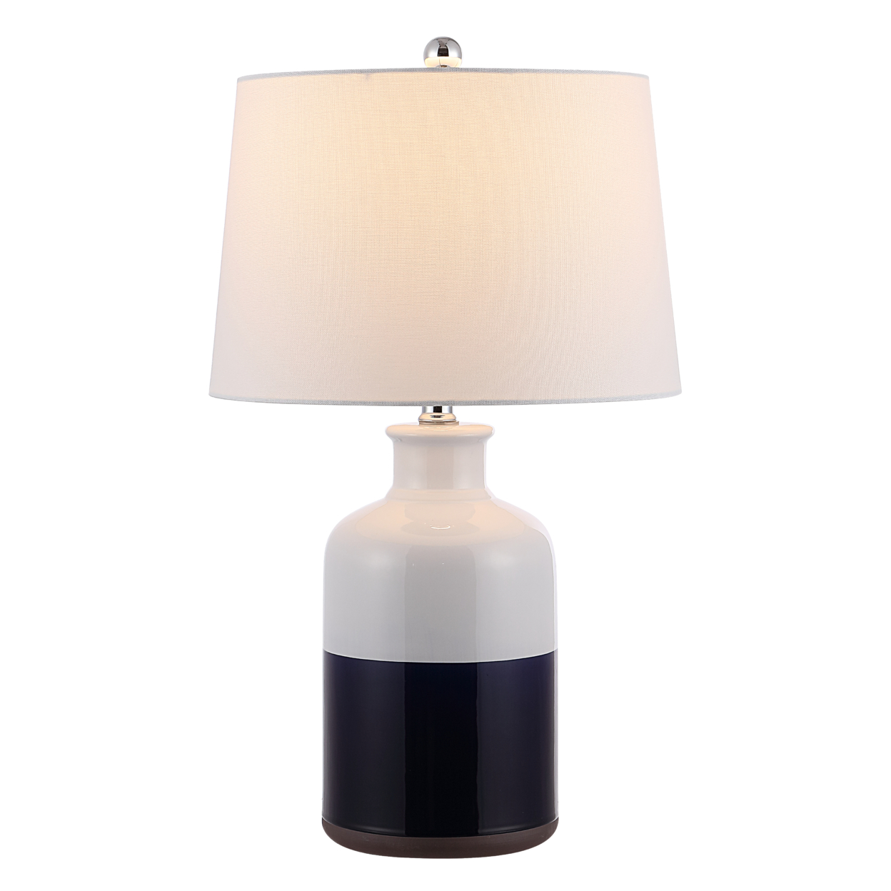 SAFAVIEH Dani 25.5 Table Lamp , White / Navy Blue ,