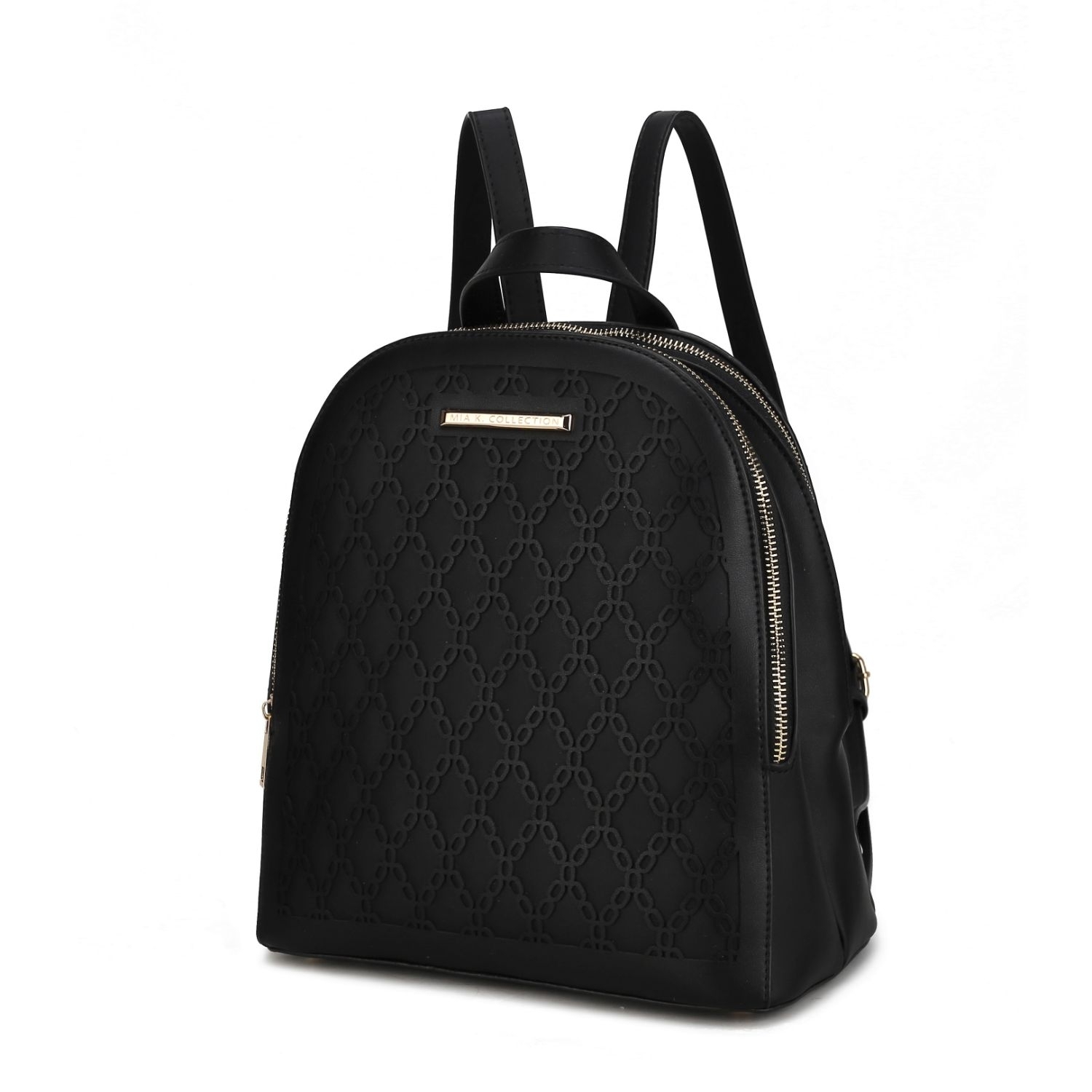 MKF Collection Sloane Vegan Leather Multi Compartment Backpack By Mia K. - Black