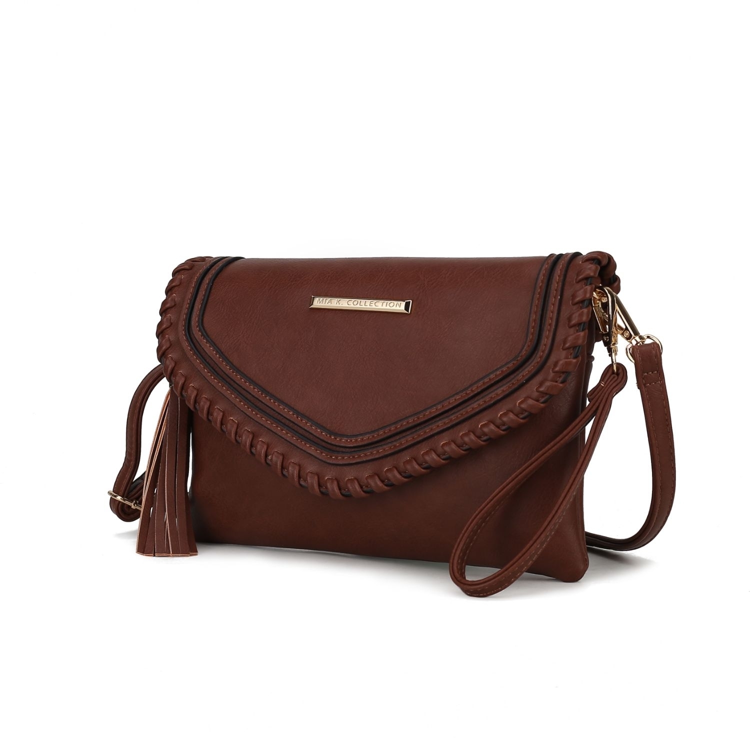 MKF Collection Remi Vegan Leather Womens Shoulder Bag By Mia K - Coffee