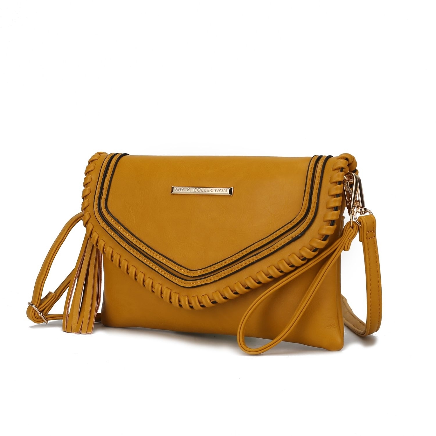 MKF Collection Remi Vegan Leather Womens Shoulder Bag By Mia K - Yellow