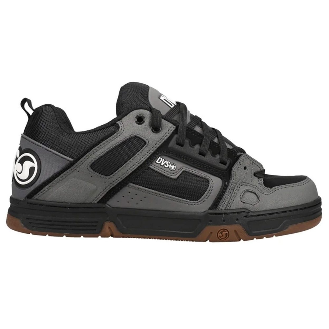 DVS Skateboard Shoes Comanche Charcoal/Black/Gum/White Mens 0 CHARCOAL BLACK WHITE NUBUCK - CHARCOAL BLACK WHITE NUBUCK, 11.5