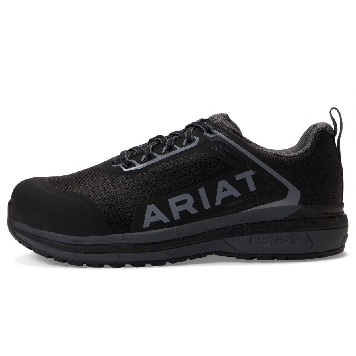 ARIAT Women's Outpace Composite Toe Safety Shoe Fire ONE SIZE BLACK - BLACK, 6.5 Wide