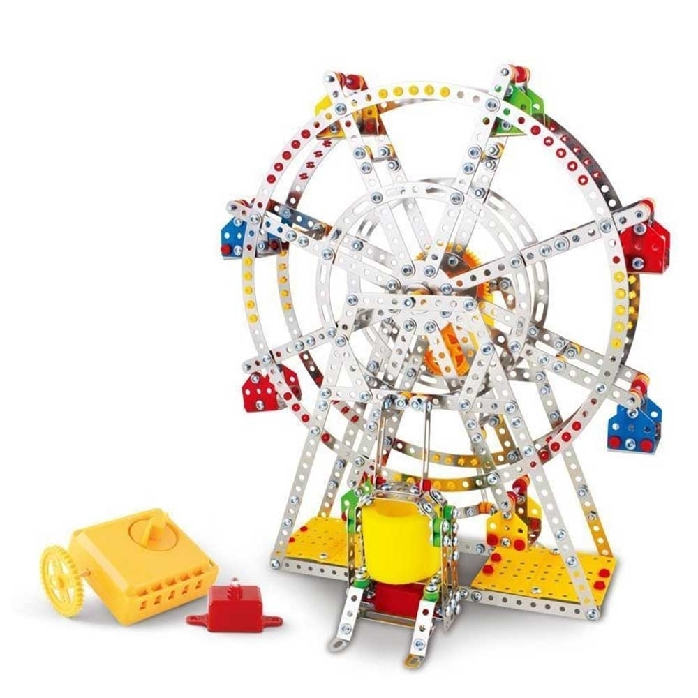 Metal Toy Ferris Wheel Model Building Kit With Lights And Music