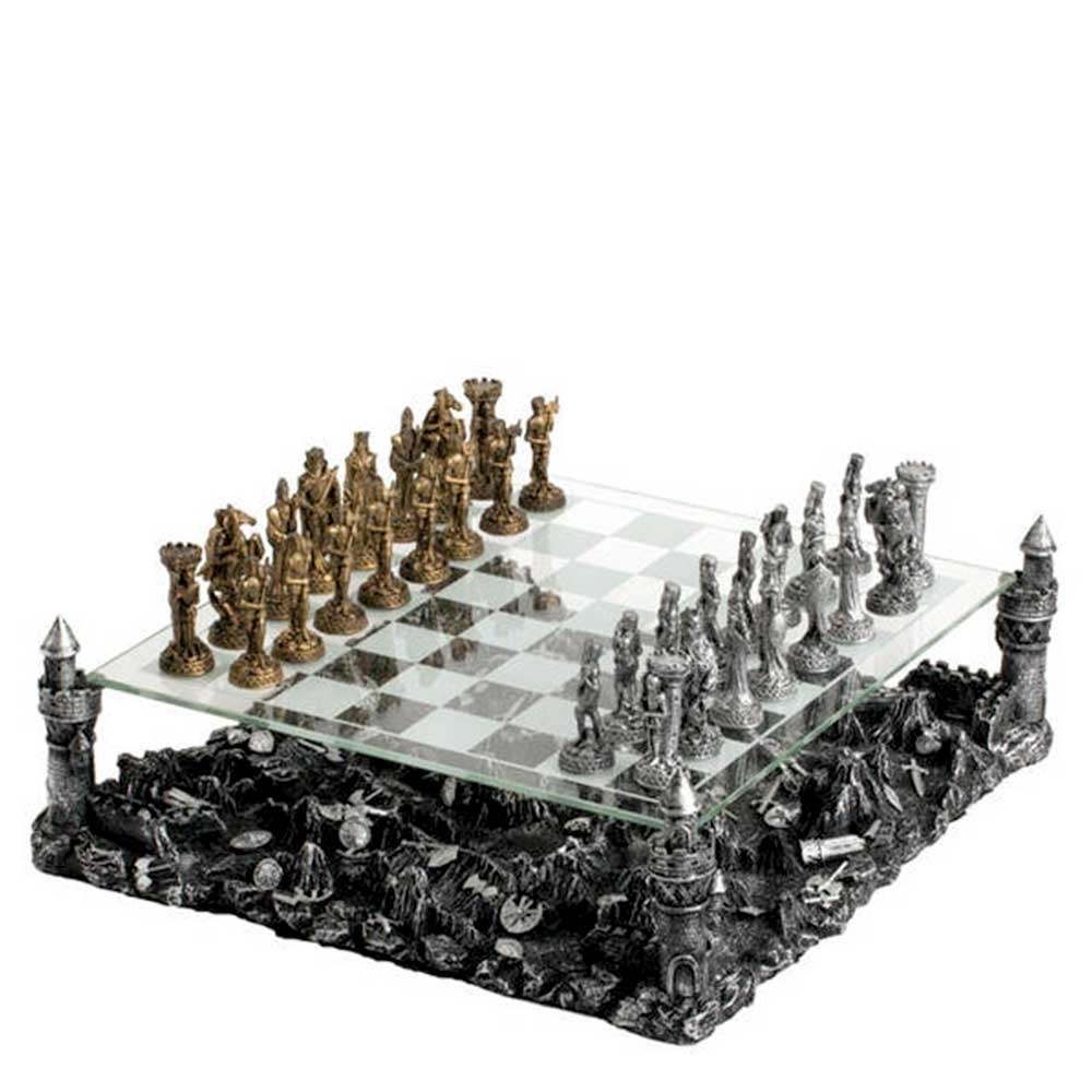 Metal Chess Set with 3D-Theme Decorative | KNIGHT