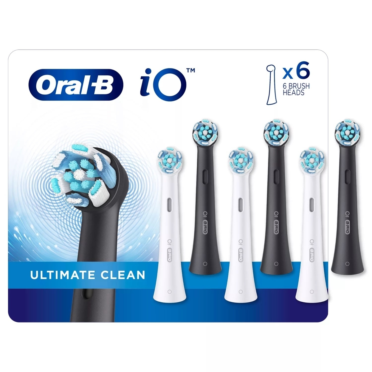 Oral-B IO Series Electric Toothbrush Replacement Brush Heads (6 Count Refills)