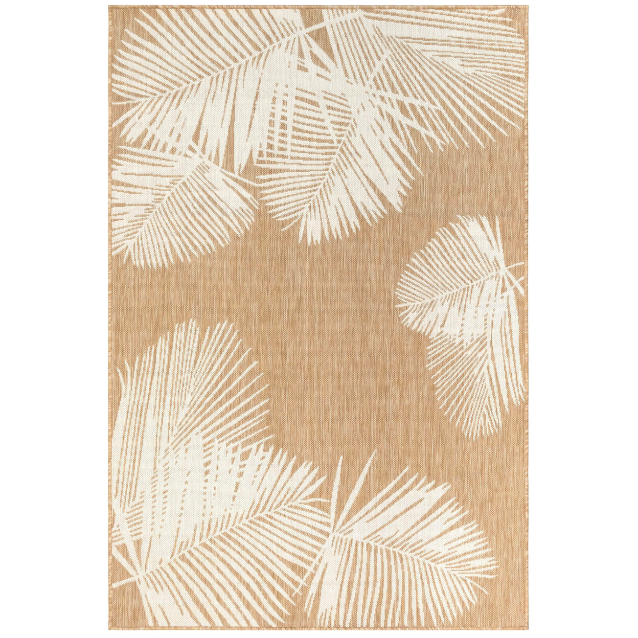 Liora Manne Carmel Palm Indoor Outdoor Area Rug Sand - 4'10 X 7'6