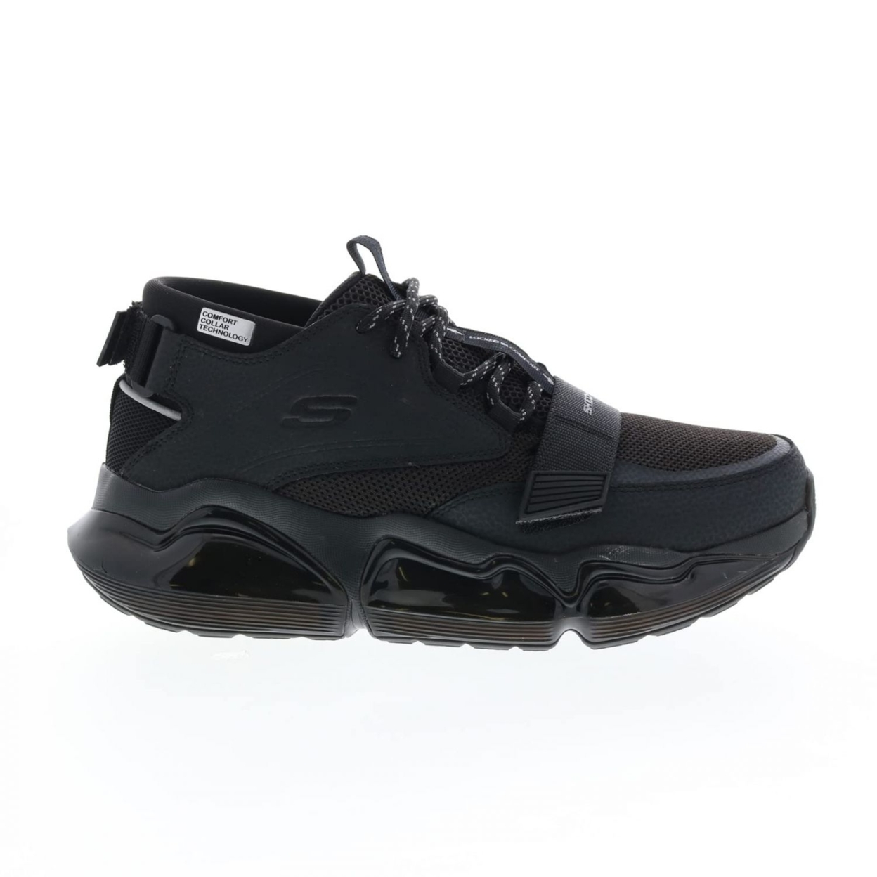 Skechers Mens Air Cushioning Mega Lifestyle Sneakers Shoes BLACK - BLACK, 10