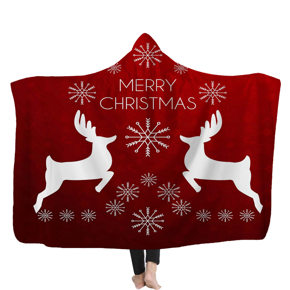 Comfort Luxury Velvet Super Soft Christmas Prints Fleece Blanket - color1