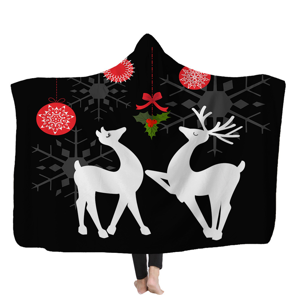 Comfort Luxury Velvet Super Soft Christmas Prints Fleece Blanket - color3
