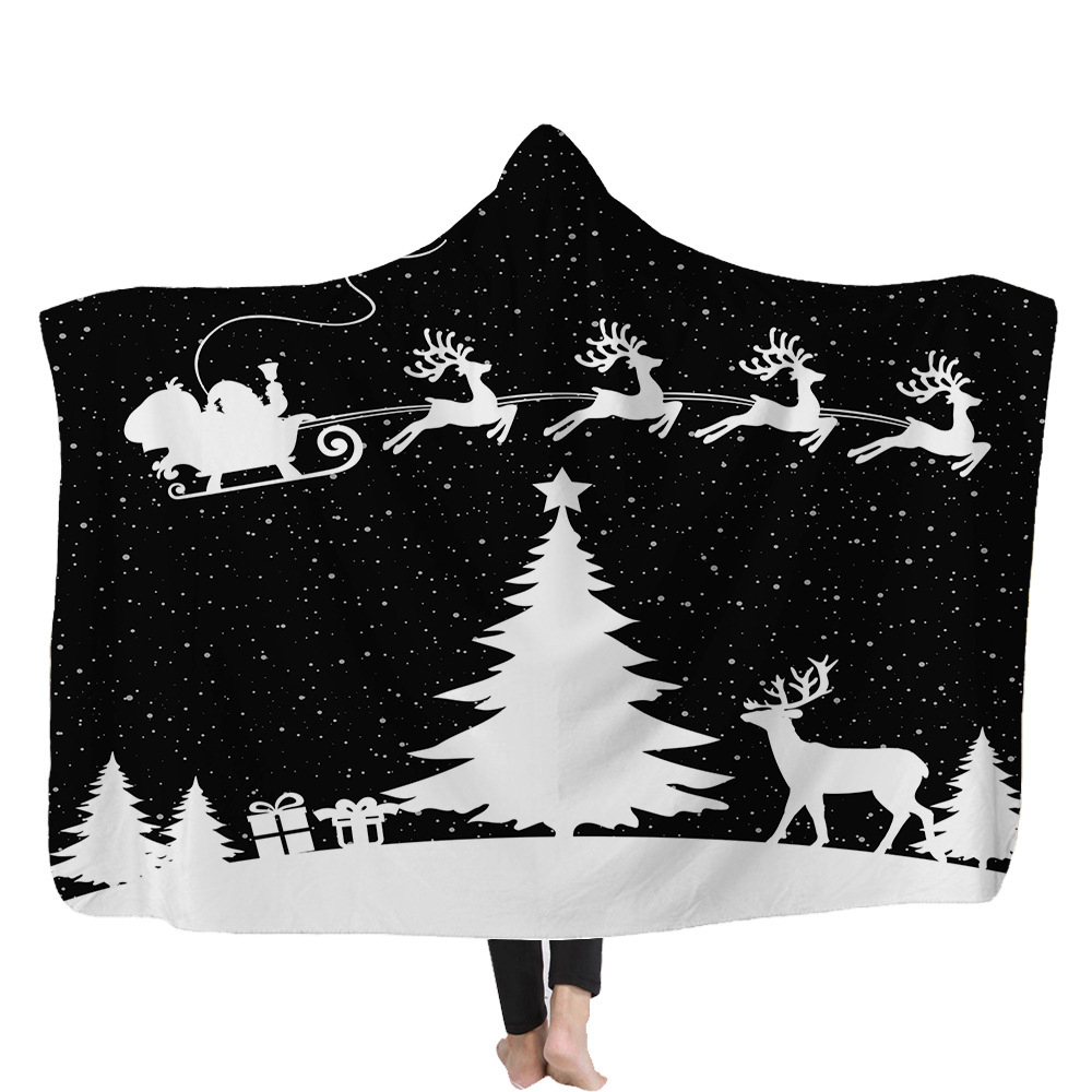 Comfort Luxury Velvet Super Soft Christmas Prints Fleece Blanket - color6