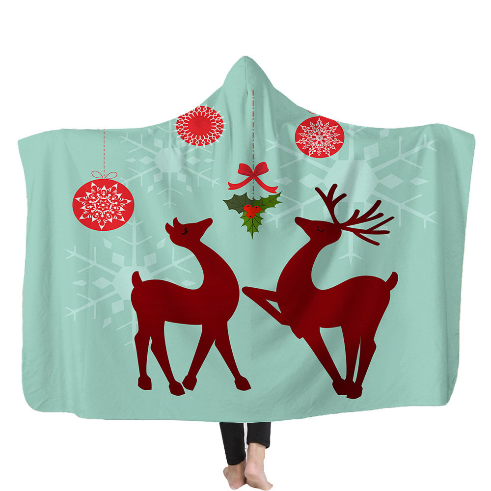 Comfort Luxury Velvet Super Soft Christmas Prints Fleece Blanket - color7