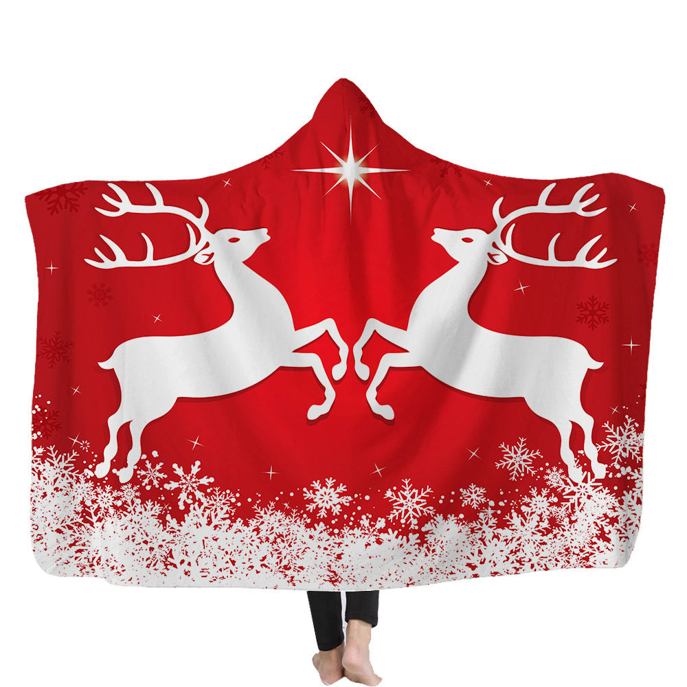 Comfort Luxury Velvet Super Soft Christmas Prints Fleece Blanket - color9