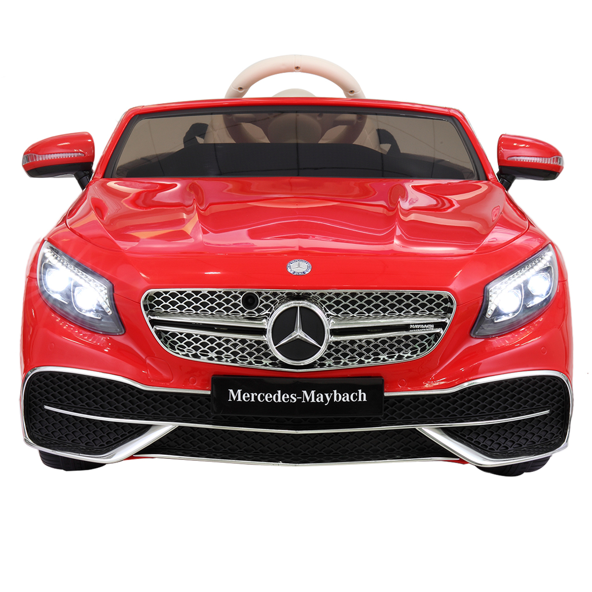 12V Kid Ride on Car with Parental Remote Control, Licensed Maybach S650 Electric Vehicle with MP3, Bluetooth, Music, for Children 3-8, Red