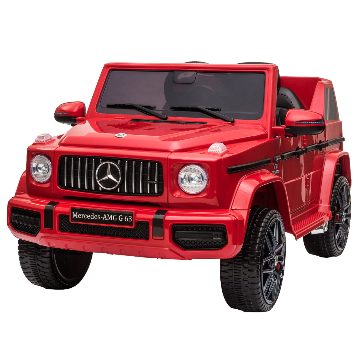 12V kids Ride On Jeep with Remote Control, Electric Car for Kids 3-6 Years, 3 Speeds, Music Story Playing, LED Lights, MP3 Player,Red