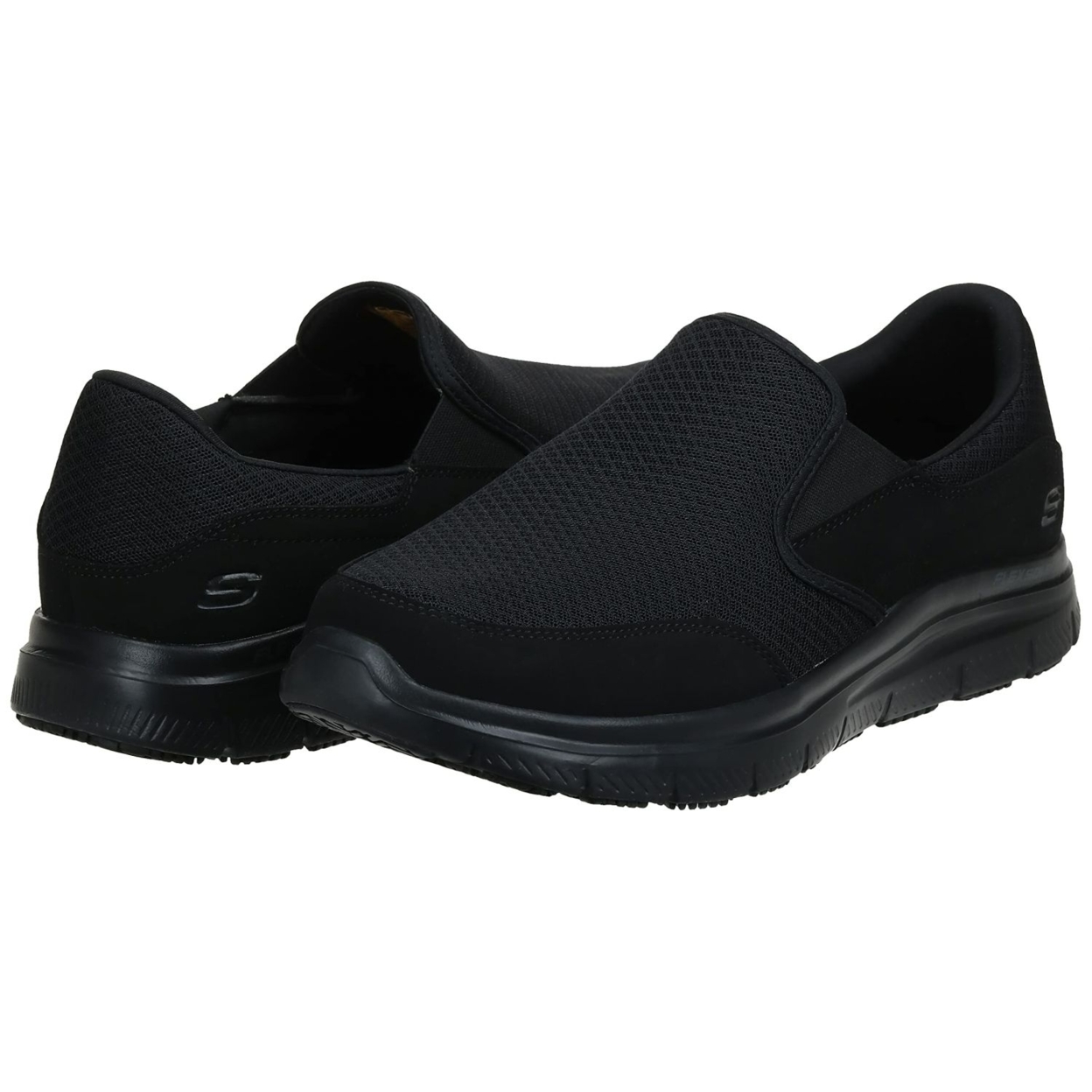 Skechers For Work Men's Flex Advantage Mcallen Food Service Shoe ONE SIZE BLACK - BLACK, 8.5
