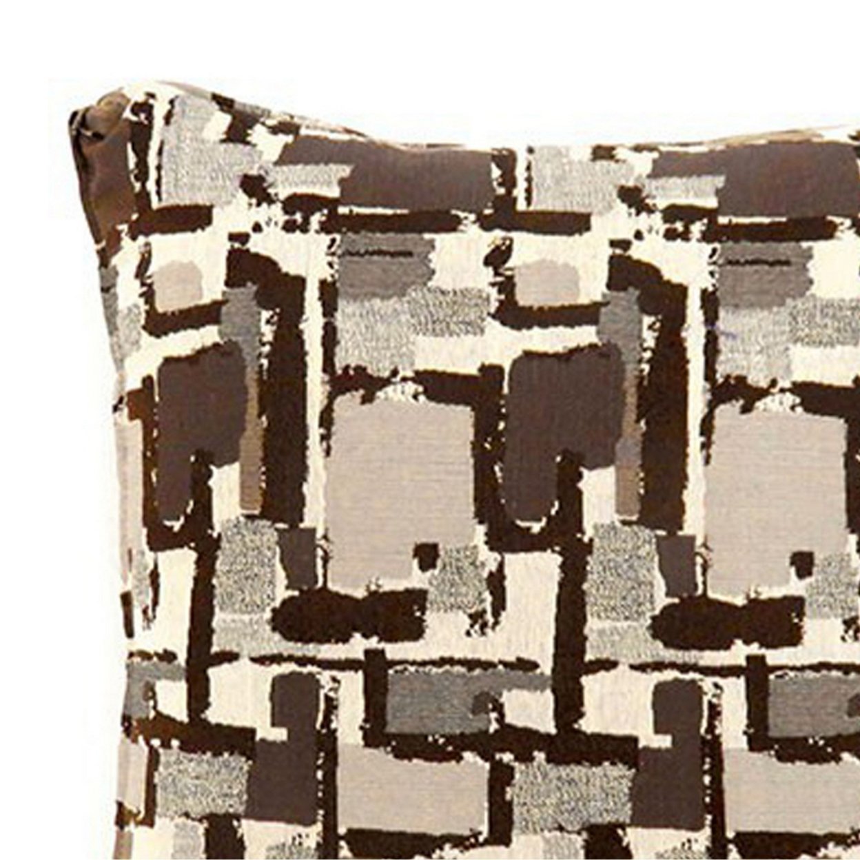 Concrit Contemporary Pillow, Small Set Of 2, Brown- Saltoro Sherpi