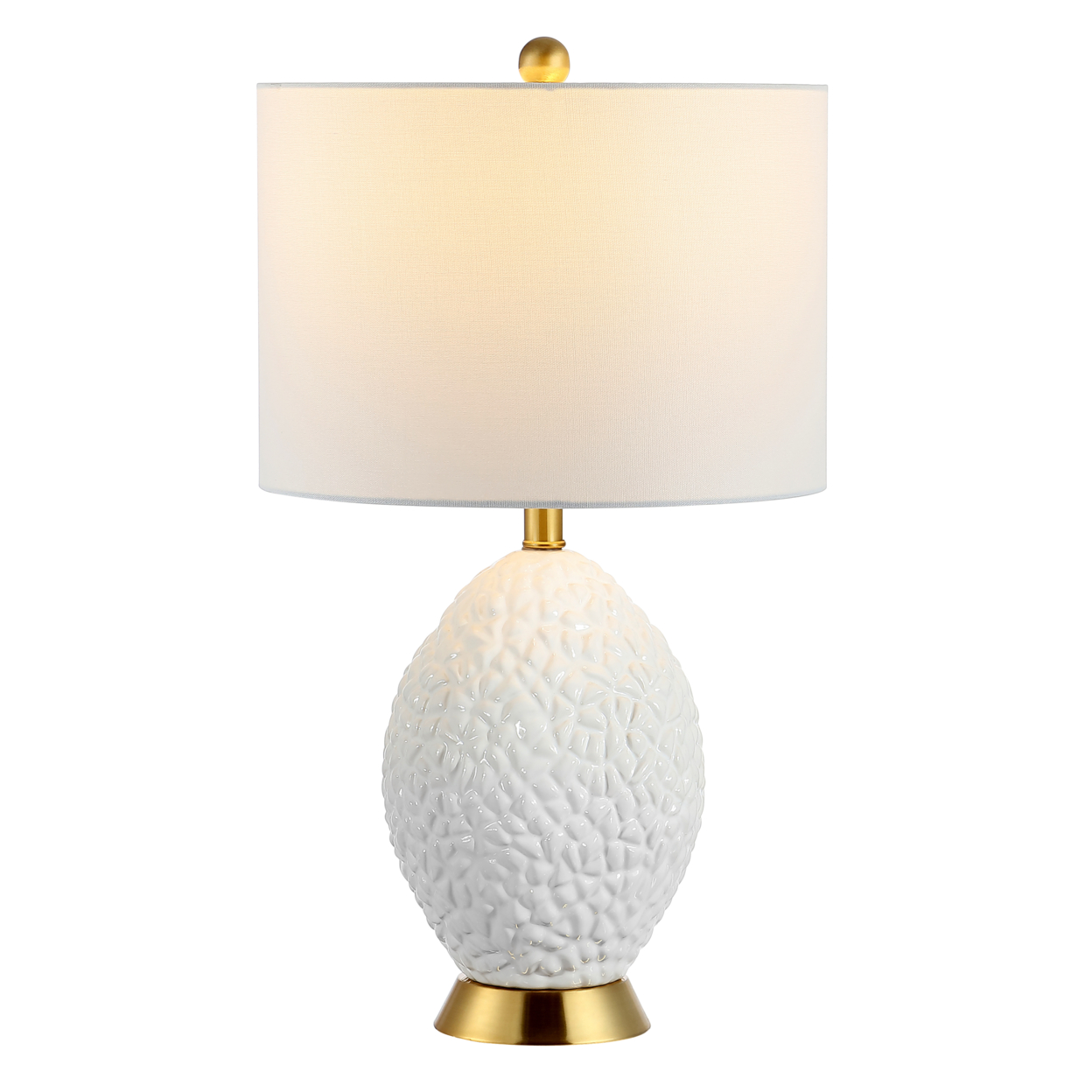 SAFAVIEH Kimli 24.5 Table Lamp , White / Brass ,