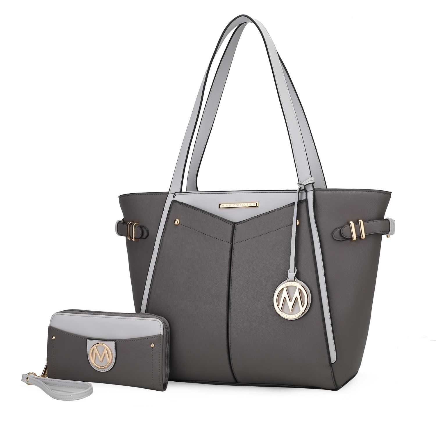 MKF Collection Morgan Tote Handbag By Mia K. - Caharcoal Light Gray