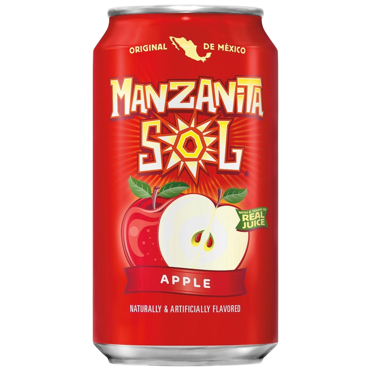 Manzanita Sol Soda Apple, 12 Fluid Ounce (Pack Of 24)