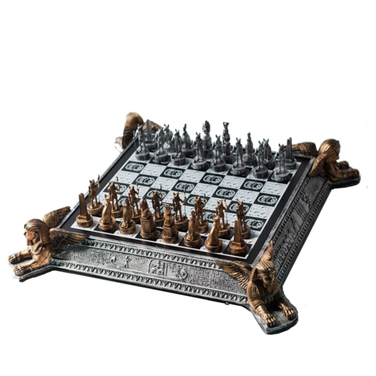 Metal Collectible Chess Set - EGYPTIAN