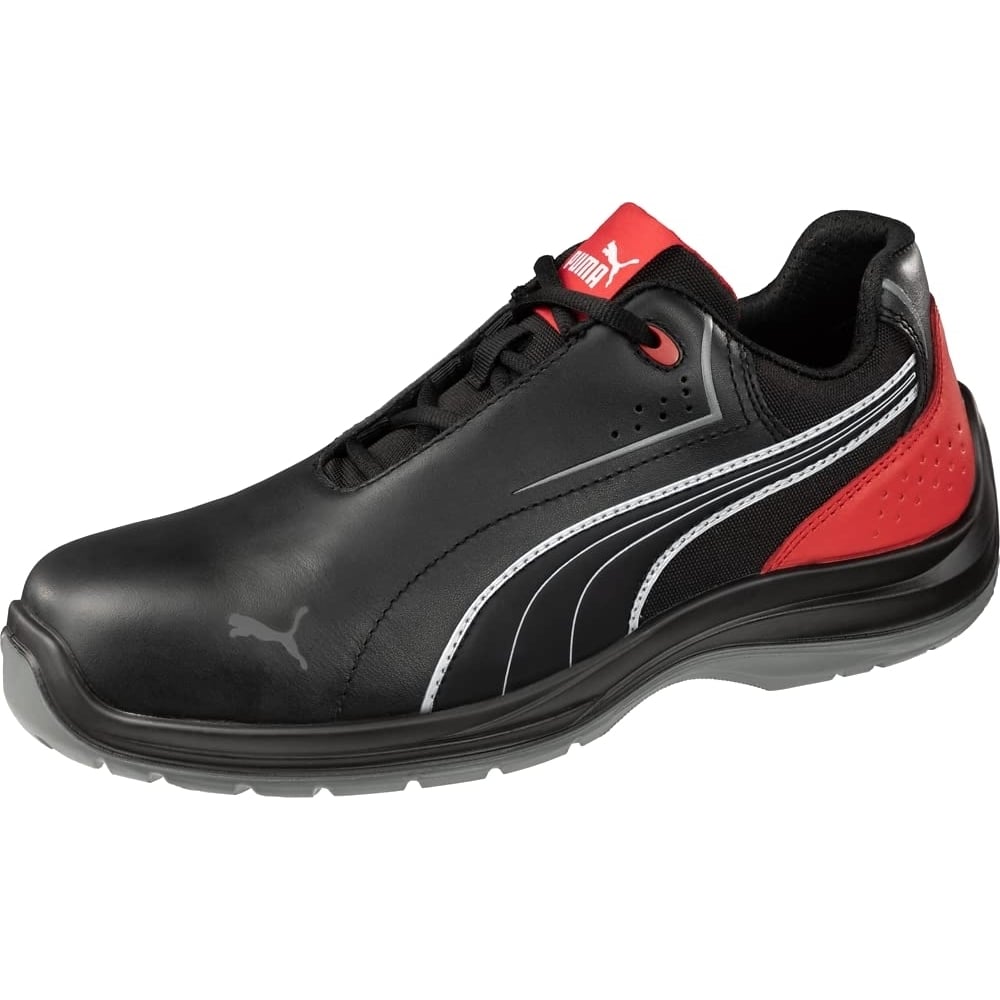 PUMA Safety Men's Touring Low EH Safety Shoes Composite Toe Slip Resistant Men AD TEMPLATE SIZE BLACK - BLACK, 11.5