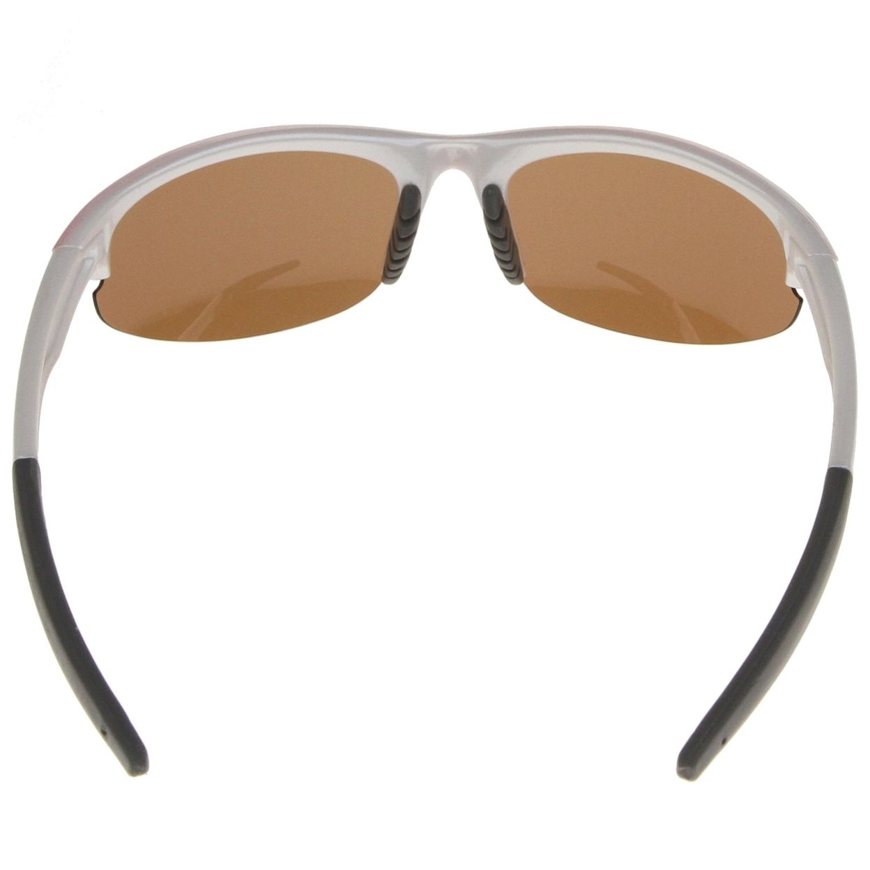 Aroa - Polarized Shatterproof Lens Semi-Rimless Sports Wrap Sunglasses 60mm
