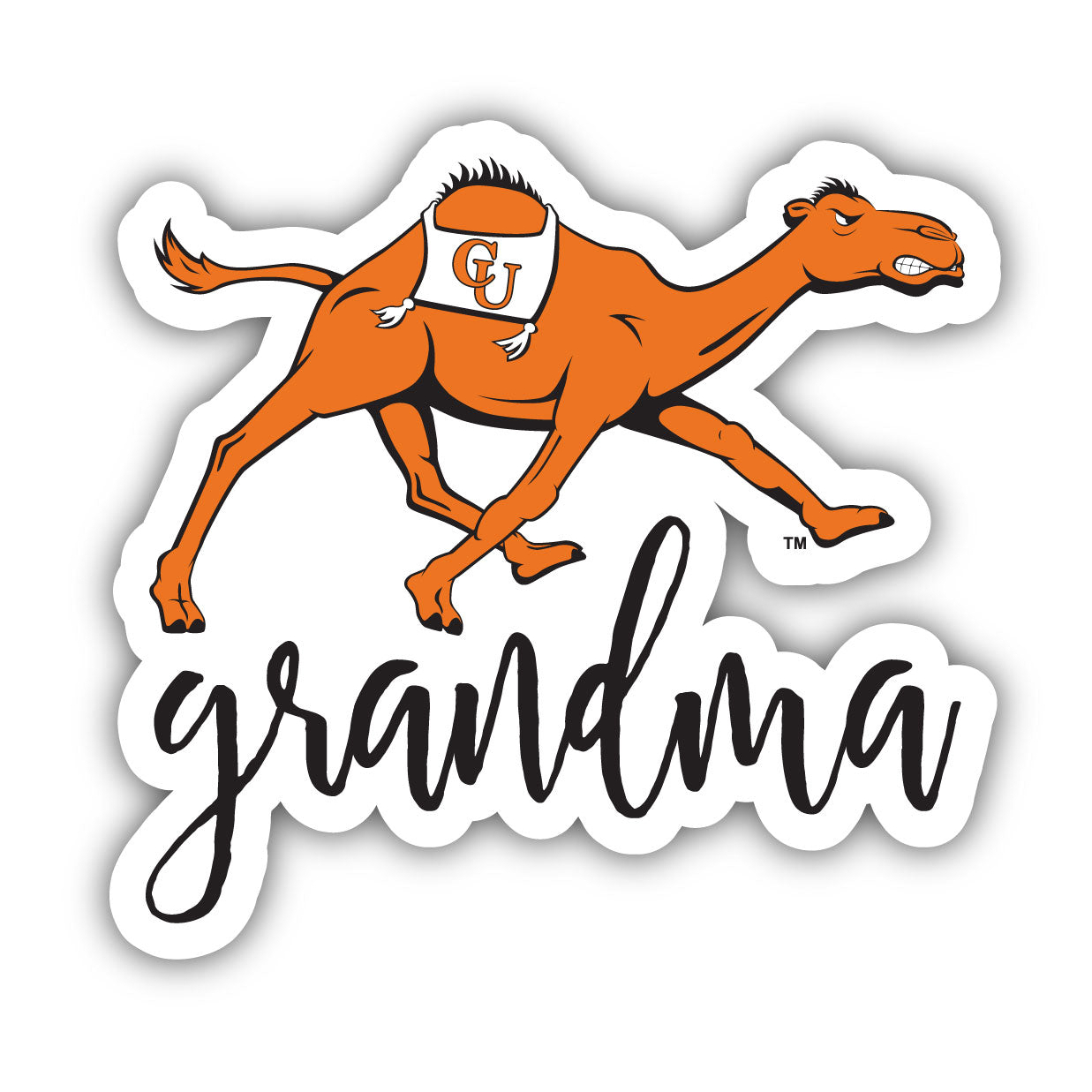 Campbell University Fighting Camels 4 Inch Proud Grand Mom Die Cut Decal