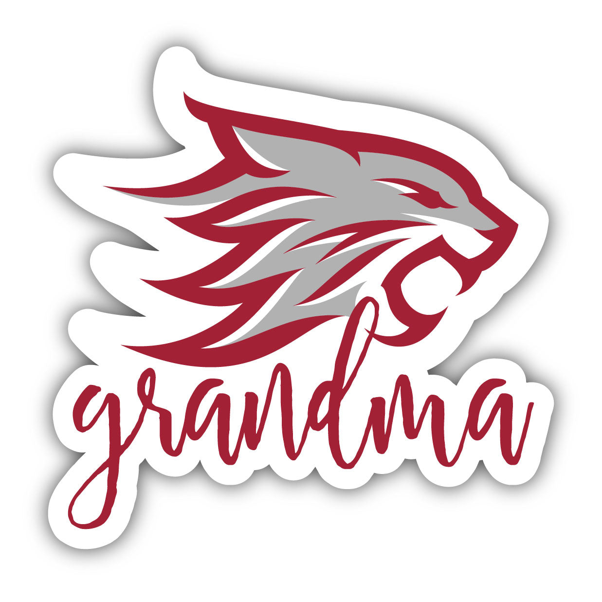 California State University, Chico 4 Inch Proud Grand Mom Die Cut Decal