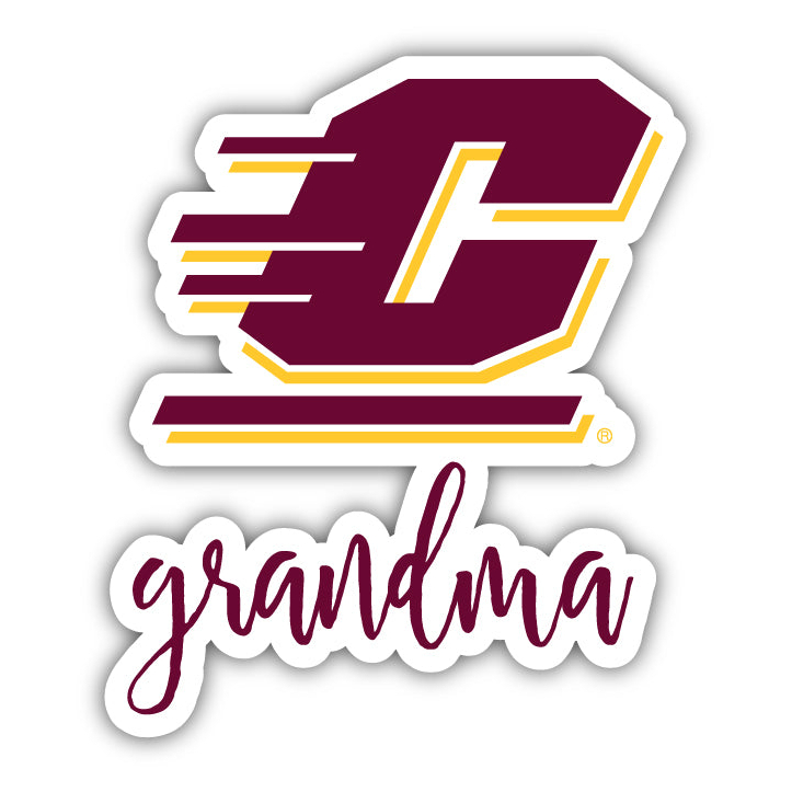 Central Michigan University 4 Inch Proud Grand Mom Die Cut Decal