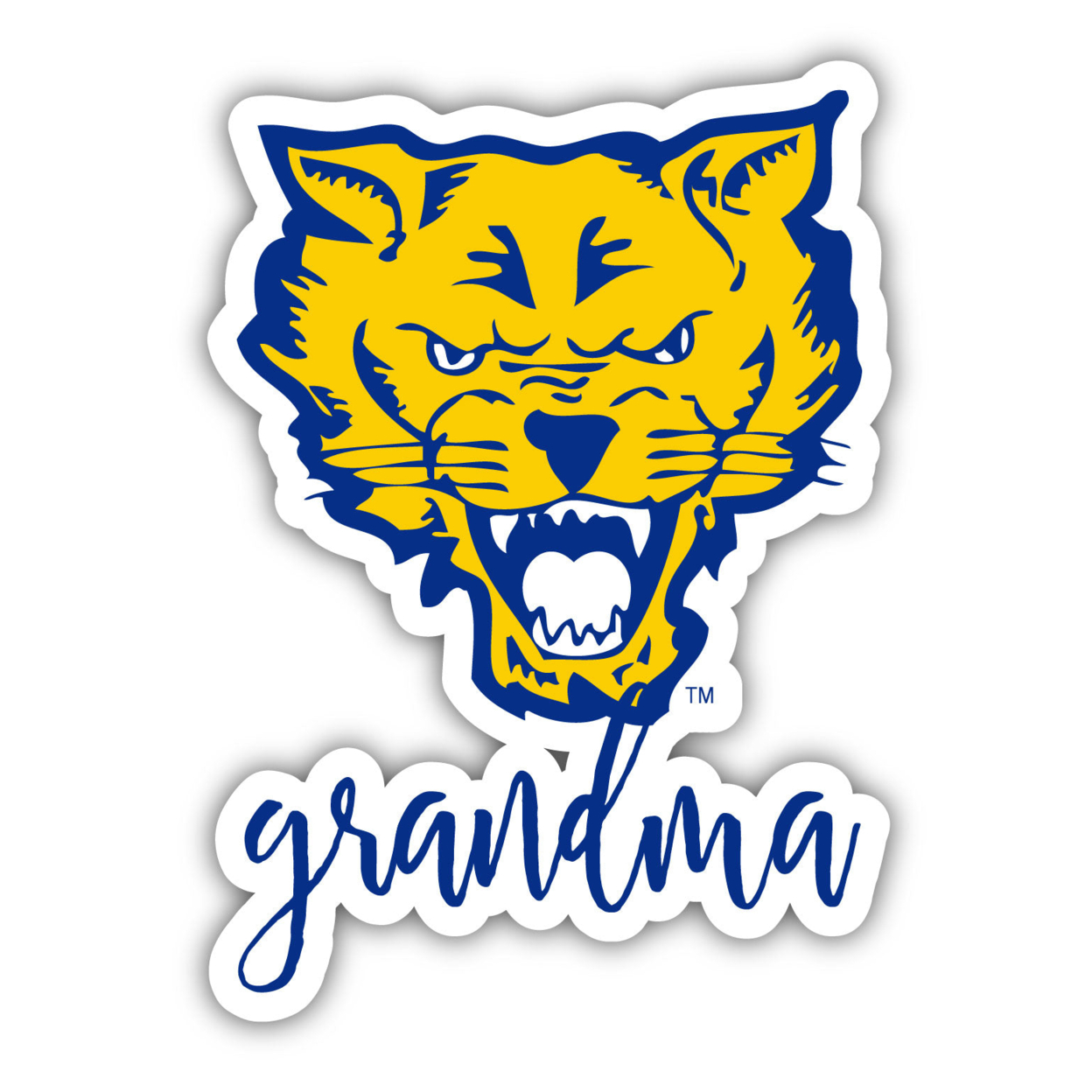 Fort Valley State University 4 Inch Proud Grand Mom Die Cut Decal