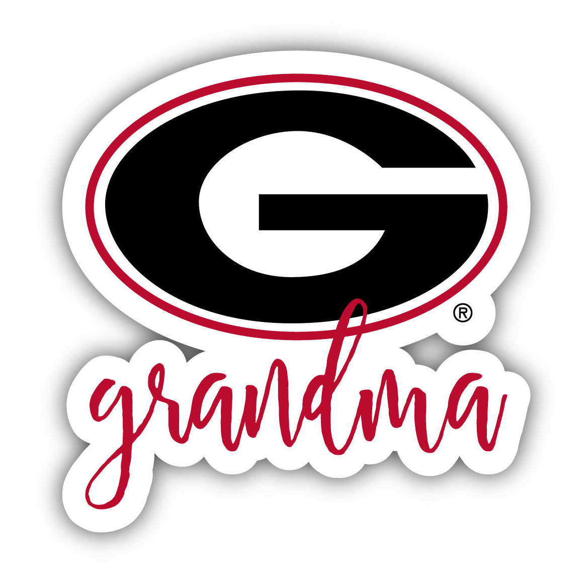 Georgia Bulldogs 4 Inch Proud Grand Mom Die Cut Decal