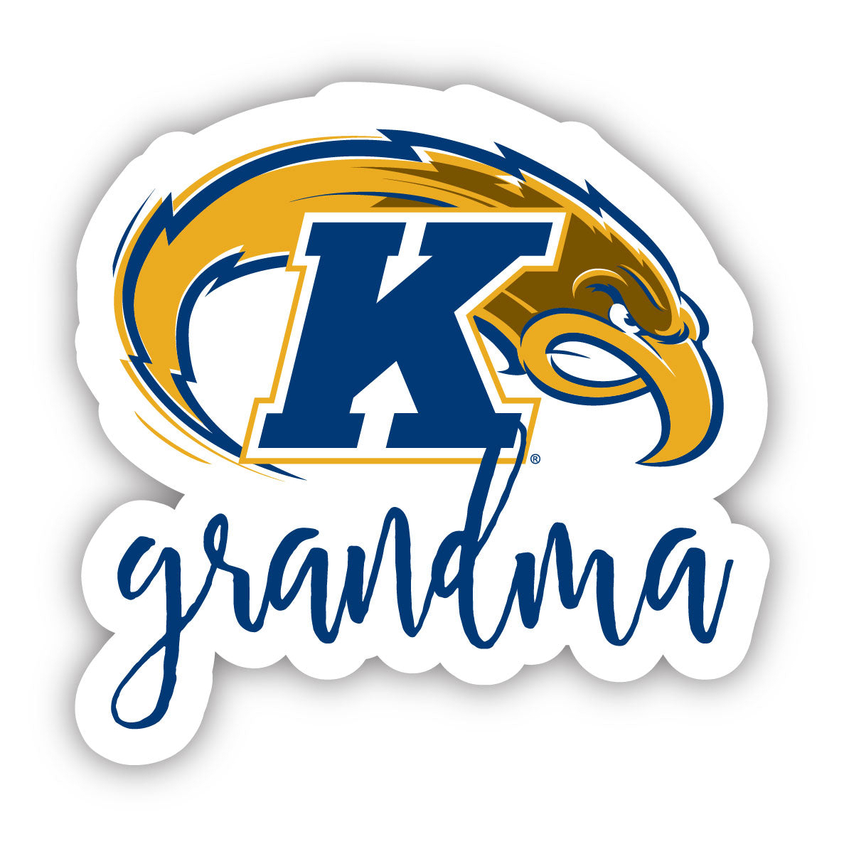 Kent State University 4 Inch Proud Grand Mom Die Cut Decal