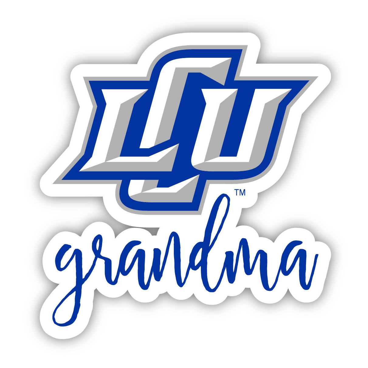 Lubbock Christian University Chaparral 4 Inch Proud Grand Mom Die Cut Decal