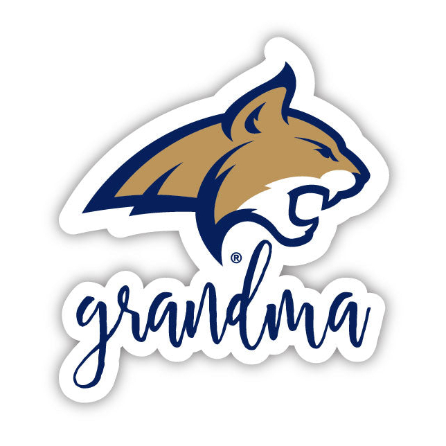 Montana State Bobcats 4 Inch Proud Grand Mom Die Cut Decal