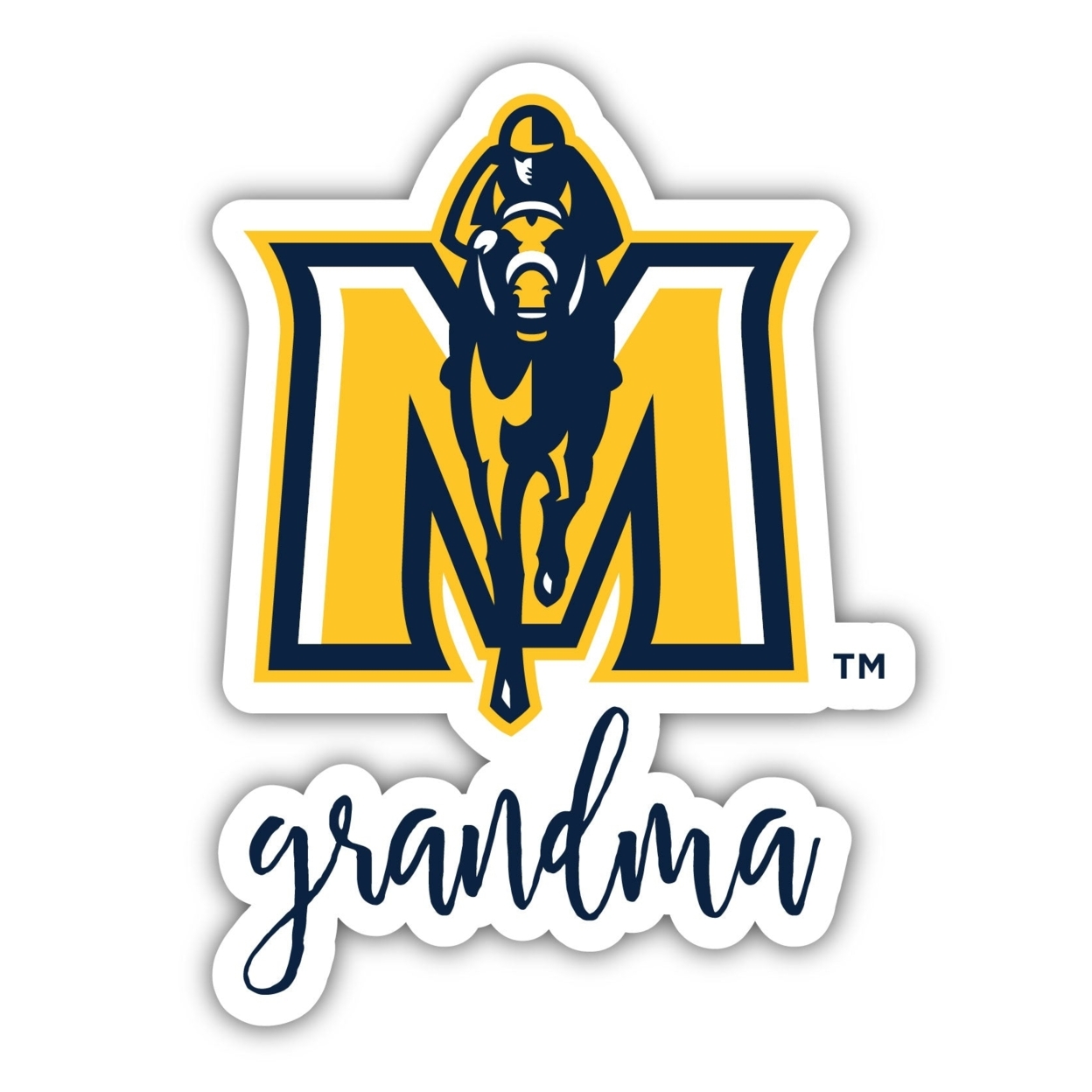 Murray State University 4 Inch Proud Grand Mom Die Cut Decal