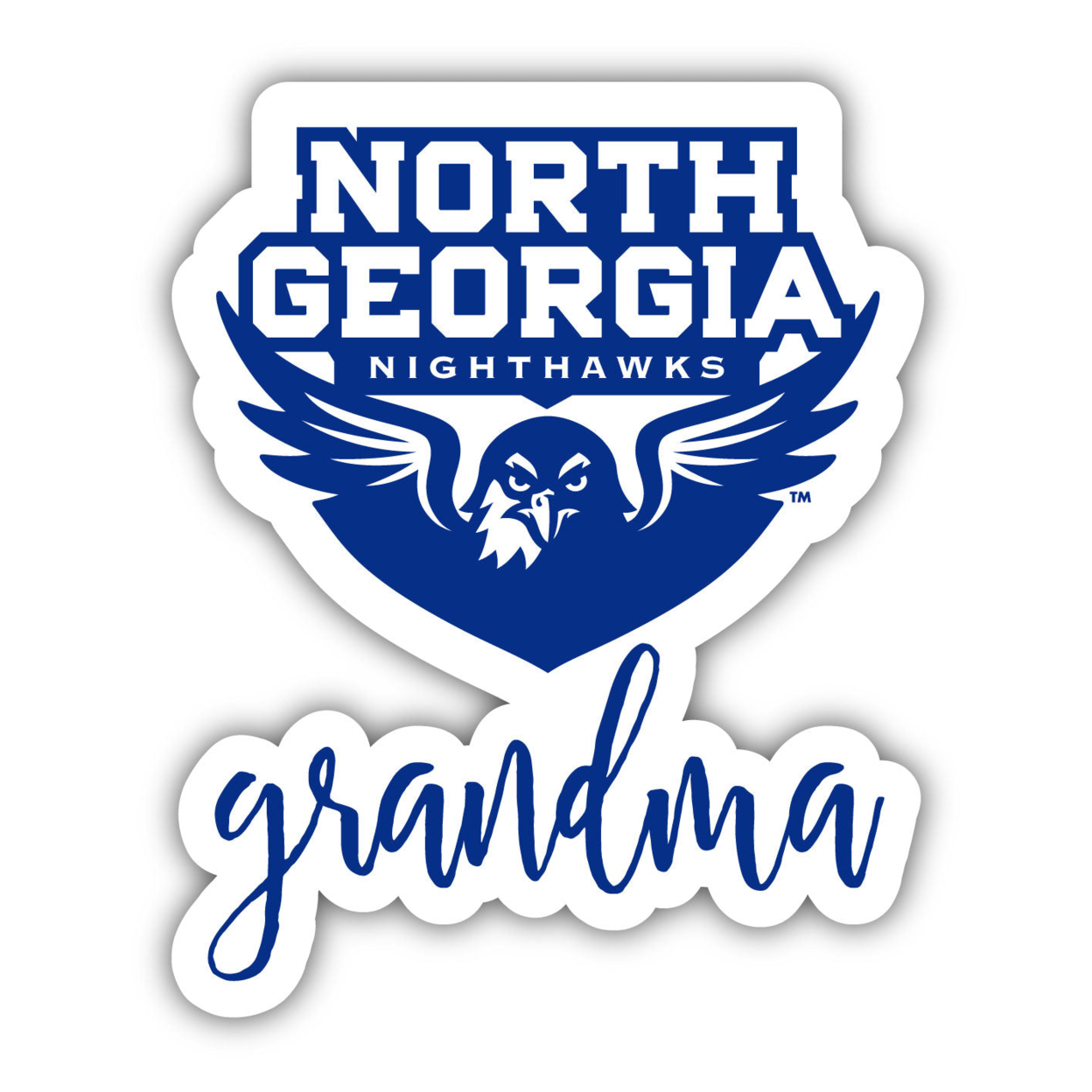 North Georgia Nighhawks 4 Inch Proud Grand Mom Die Cut Decal