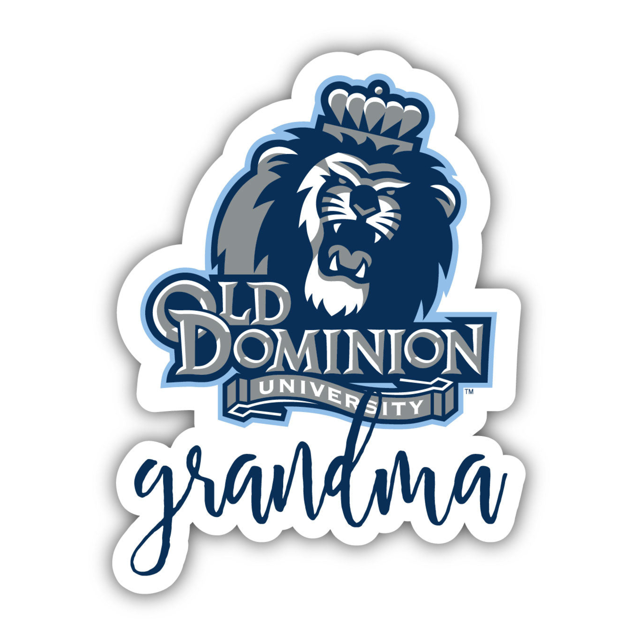 Old Dominion Monarchs 4 Inch Proud Grand Mom Die Cut Decal