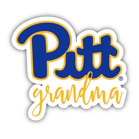 Pittsburgh Panthers 4 Inch Proud Grand Mom Die Cut Decal