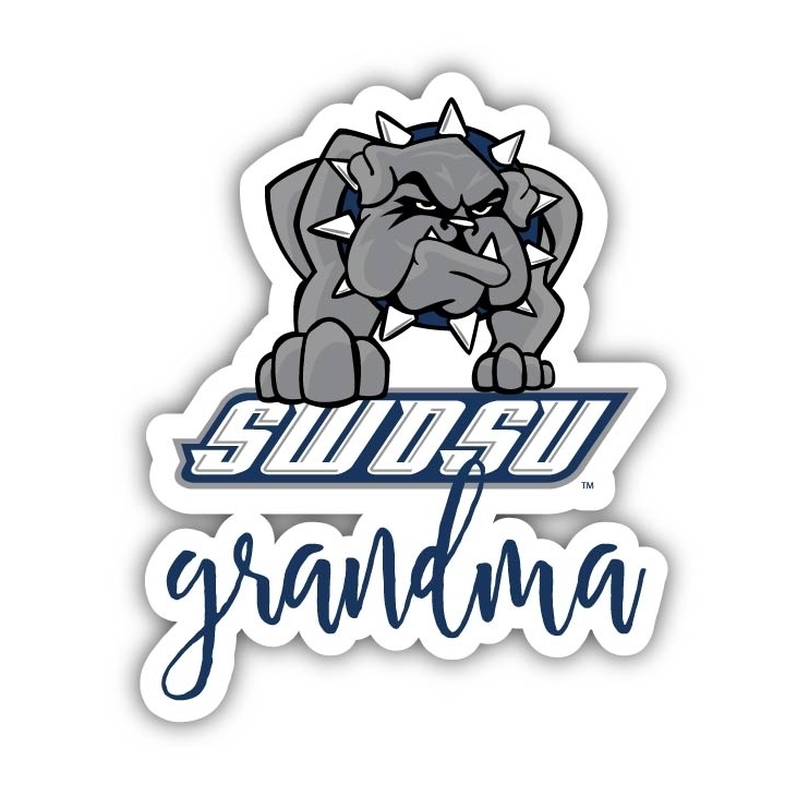 Southwestern Oklahoma State University 4 Inch Proud Grand Mom Die Cut Decal