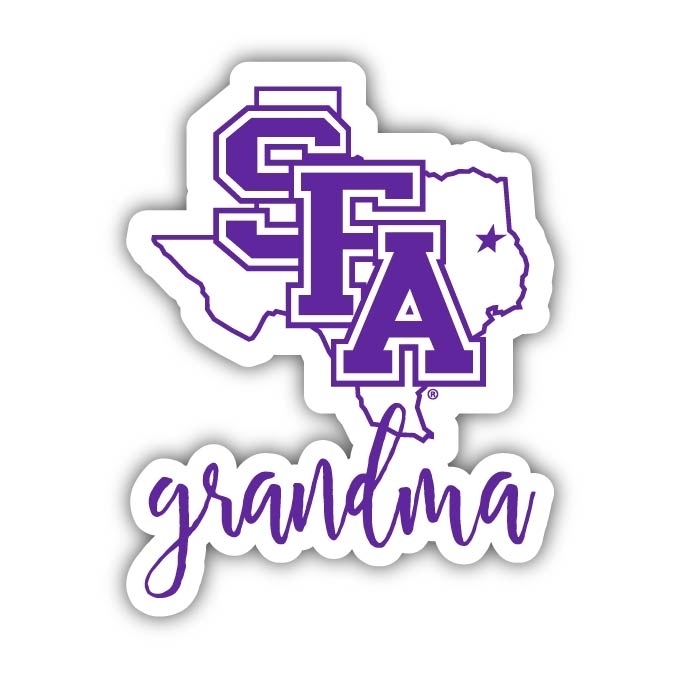 Stephen F. Austin State University 4 Inch Proud Grand Mom Die Cut Decal