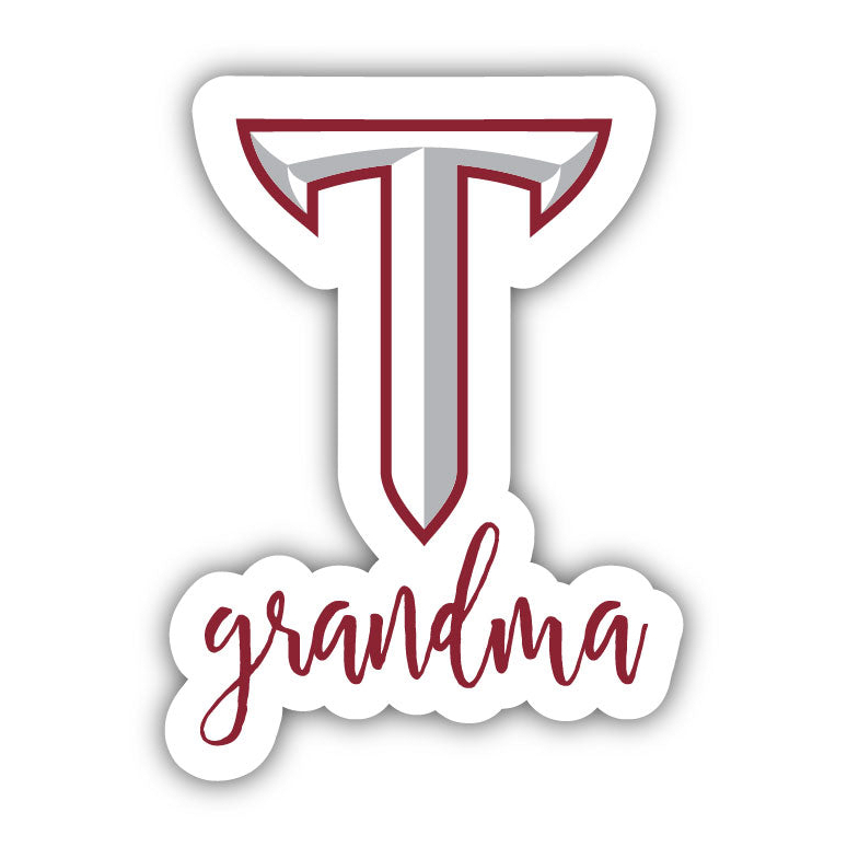 Troy University 4 Inch Proud Grand Mom Die Cut Decal