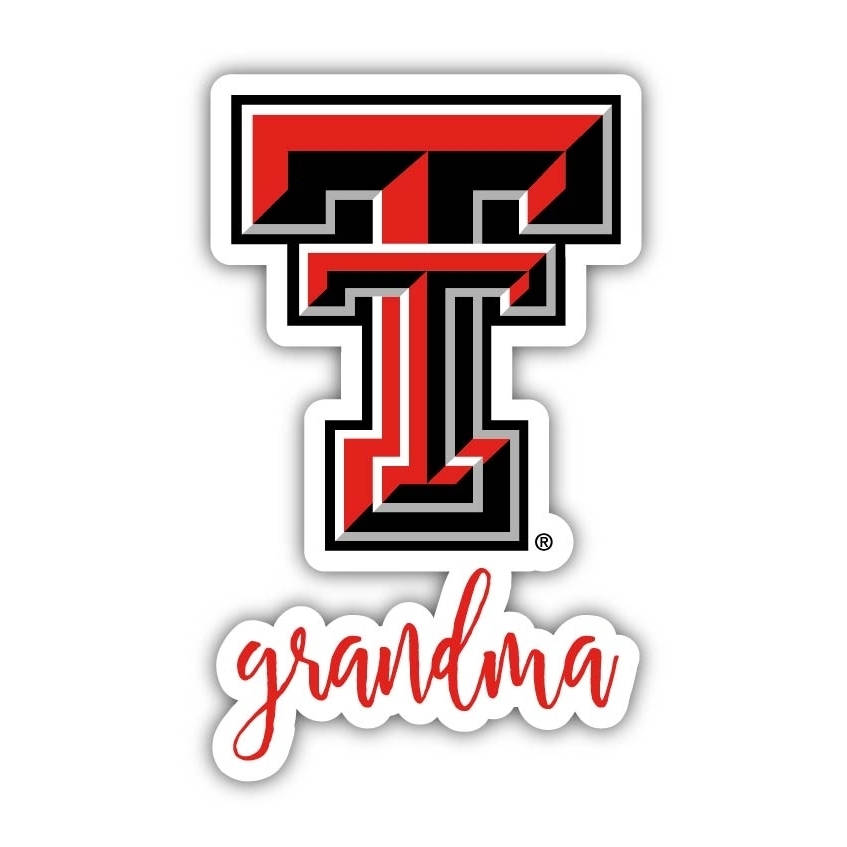 Texas Tech Red Raiders 4 Inch Proud Grand Mom Die Cut Decal
