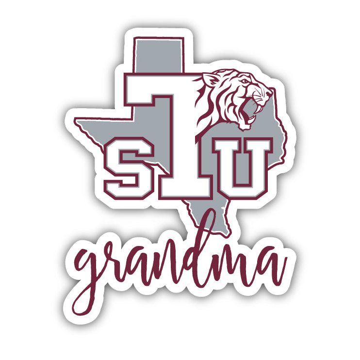 Texas Southern University 4 Inch Proud Grand Mom Die Cut Decal